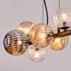 Chehalis Lámparas suspendidas, Luminarias esféricas, Lámparas colgantes Colores ámbar, Transparente, Ahumado, 8 luces