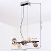 Chehalis Lámparas suspendidas, Luminarias esféricas, Lámparas colgantes Colores ámbar, Ahumado, 8 luces