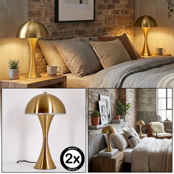 Garil Lámparas de mesa Latón, 1 luz