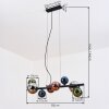 Chehalis Lámparas suspendidas, Luminarias esféricas, Lámparas colgantes Azul, Cromo, Verde, Color cobre, Ahumado, 8 luces