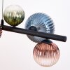 Chehalis Lámparas suspendidas, Luminarias esféricas, Lámparas colgantes Azul, Verde, Transparente, Color cobre, 8 luces