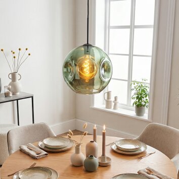 Ripoll Lámparas suspendidas, Luminarias esféricas, Lámparas colgantes Verde, 1 luz