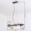 Chehalis Lámparas suspendidas, Luminarias esféricas, Lámparas colgantes Colores ámbar, Transparente, Ahumado, 8 luces