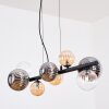 Chehalis Lámparas suspendidas, Luminarias esféricas, Lámparas colgantes Colores ámbar, Transparente, Ahumado, 8 luces
