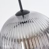 Koyoto Lámparas suspendidas, Luminarias esféricas, Lámparas colgantes Transparente, Ahumado, 4 luces