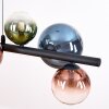 Chehalis Lámparas suspendidas, Luminarias esféricas, Lámparas colgantes Azul, Verde, Transparente, Color cobre, 8 luces