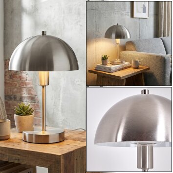 Veltri Lámparas de mesa Níquel-mate, 1 luz