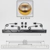 Koyoto Lámparas suspendidas, Luminarias esféricas, Lámparas colgantes dorado, Transparente, 4 luces