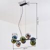 Gastor Lámparas suspendidas, Luminarias esféricas, Lámparas colgantes Azul, Cromo, Verde, Ahumado, 8 luces