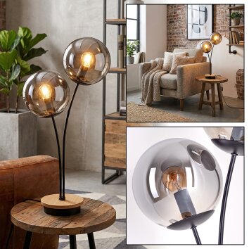 Jomin Luminarias esféricas, Lámparas de mesa Crudo, Negro, 2 luces