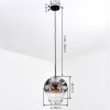 Ripoll Lámparas suspendidas, Luminarias esféricas, Lámparas colgantes Transparente, Ahumado, 1 luz