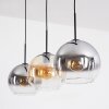 Koyoto Lámparas suspendidas, Luminarias esféricas, Lámparas colgantes Colores ámbar, Transparente, Ahumado, 3 luces