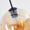 Koyoto Lámparas suspendidas, Luminarias esféricas, Lámparas colgantes Colores ámbar, Cromo, Ahumado, 3 luces