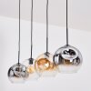 Ripoll Lámparas suspendidas, Luminarias esféricas, Lámparas colgantes Colores ámbar, Transparente, Ahumado, 4 luces