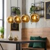 Ripoll Lámparas suspendidas, Luminarias esféricas, Lámparas colgantes dorado, 4 luces