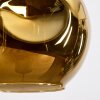 Ripoll Lámparas suspendidas, Luminarias esféricas, Lámparas colgantes dorado, 4 luces