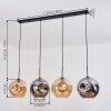 Ripoll Lámparas suspendidas, Luminarias esféricas, Lámparas colgantes Colores ámbar, Ahumado, 4 luces