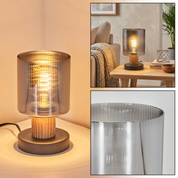 Mador Lámparas de mesa Crudo, Negro, 1 luz