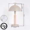 Golam Lámparas de mesa Beige, Color arena, 1 luz