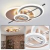 Gorin Plafones LED Color champán, Cromo, Plata, 1 luz