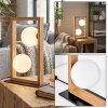 Zanin Luminarias esféricas, Lámparas de mesa Crudo, Negro, 2 luces