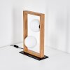 Zanin Luminarias esféricas, Lámparas de mesa Crudo, Negro, 2 luces