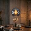 Koyoto Lámparas suspendidas, Luminarias esféricas, Lámparas colgantes 30 cm Azul, 1 luz