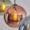 Koyoto Lámparas suspendidas, Luminarias esféricas, Lámparas colgantes Azul, Verde, Color cobre, 3 luces