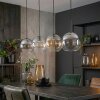 Koyoto Lámparas suspendidas, Luminarias esféricas, Lámparas colgantes Colores ámbar, Transparente, Ahumado, 4 luces