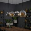 Koyoto Lámparas suspendidas, Luminarias esféricas, Lámparas colgantes Colores ámbar, Cromo, Ahumado, 4 luces