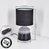 Mirvel Lámparas de mesa Negro, Blanca, 1 luz