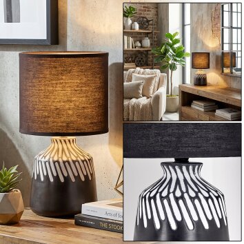 Mirvel Lámparas de mesa Negro, Blanca, 1 luz