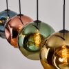 Ripoll Lámparas suspendidas, Luminarias esféricas, Lámparas colgantes Azul, dorado, Verde, Color cobre, 4 luces