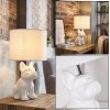 Harol Lámparas de mesa Cromo, Blanca, 1 luz