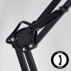 Nurmasuando Lámparas de escritorio, Lámparas de mesa LED Negro, 1 luz