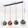 Ripoll Lámparas suspendidas, Luminarias esféricas, Lámparas colgantes Azul, Verde, Color cobre, 4 luces