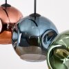 Ripoll Lámparas suspendidas, Luminarias esféricas, Lámparas colgantes Azul, Verde, Color cobre, 4 luces