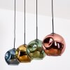 Ripoll Lámparas suspendidas, Luminarias esféricas, Lámparas colgantes Azul, dorado, Verde, Color cobre, 4 luces