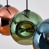 Ripoll Lámparas suspendidas, Luminarias esféricas, Lámparas colgantes Azul, Verde, Color cobre, 4 luces