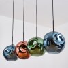 Ripoll Lámparas suspendidas, Luminarias esféricas, Lámparas colgantes Azul, Verde, Color cobre, 4 luces