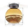 Koyoto Plafones, Luminarias esféricas 20 cm dorado, 1 luz