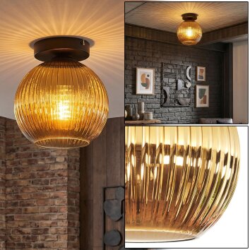 Koyoto Plafones, Luminarias esféricas 20 cm dorado, 1 luz