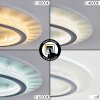 Lidor Plafones LED Gris, Blanca, 1 luz