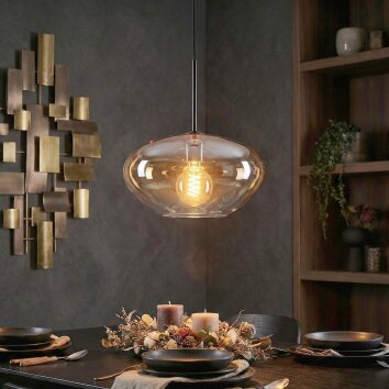 Mertola Lámparas suspendidas, Lámparas colgantes Colores ámbar, Transparente, 1 luz
