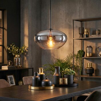 Mertola Lámparas suspendidas, Lámparas colgantes Transparente, Ahumado, 1 luz