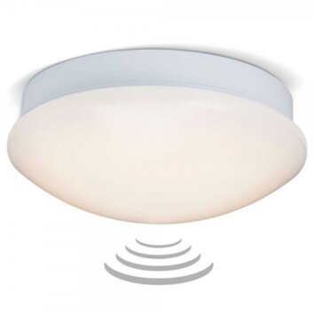 Brilliant Fakir Lámpara de techo o pared LED Blanca, 1 luz, Sensor de movimiento