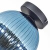 Koyoto Plafones, Luminarias esféricas 20 cm Azul, 1 luz
