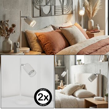 Fenik Lámparas de mesa Blanca, 1 luz