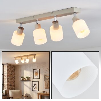 Fonik Plafones Cromo, Color arena, 4 luces