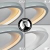 Baiyin Plafones LED Cromo, Plata, 1 luz